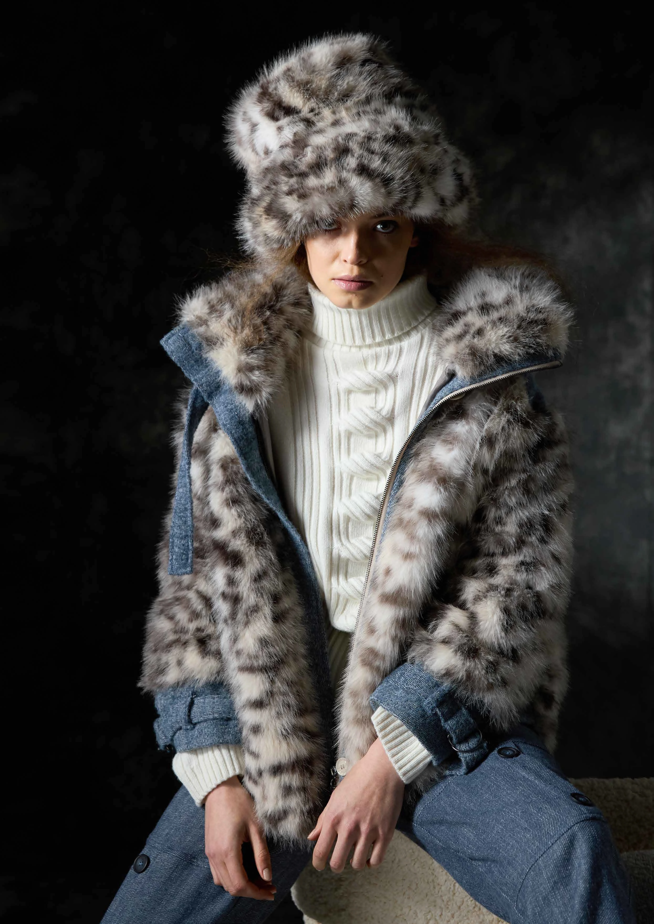 tricot chic blouson effet fourrure boutique jacques bellemin couturier valence mon coeur